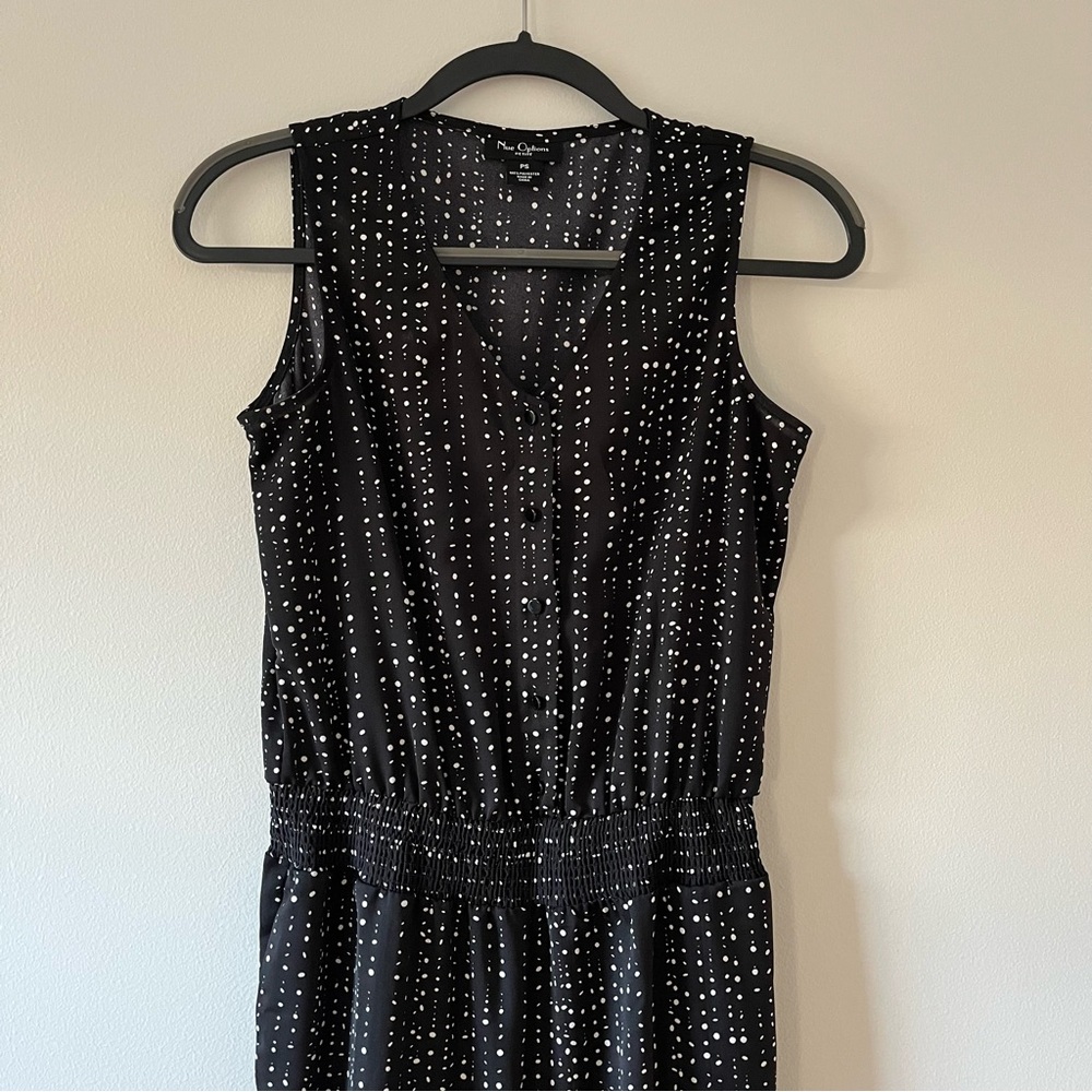 Black & White Polka Dot Jumpsuit